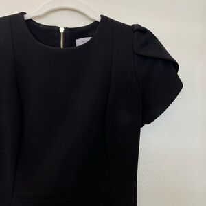 Calvin Klein black Tulip Sleeve Dress